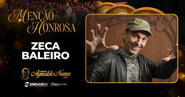 Zeca Baleiro é homenageado na categoria Menção Honrosa da V Edição do Prêmio Agnaldo Nunes